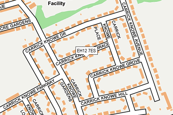 EH12 7ES map - OS OpenMap – Local (Ordnance Survey) EH12 7ES map - OS OpenMap – Local (Ordnance Survey)