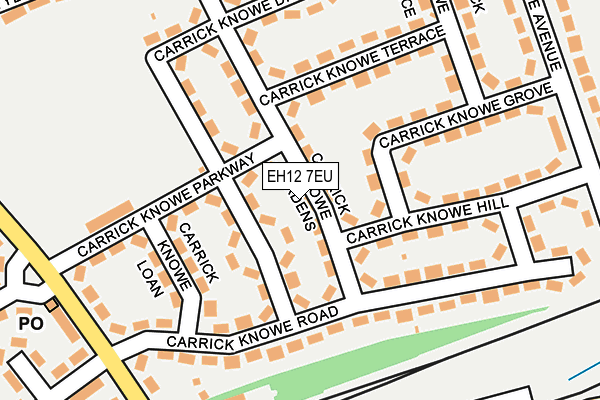 EH12 7EU map - OS OpenMap – Local (Ordnance Survey) EH12 7EU map - OS OpenMap – Local (Ordnance Survey)