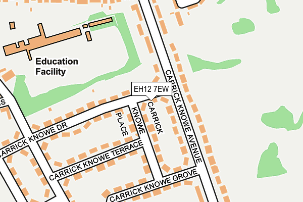 EH12 7EW map - OS OpenMap – Local (Ordnance Survey) EH12 7EW map - OS OpenMap – Local (Ordnance Survey)
