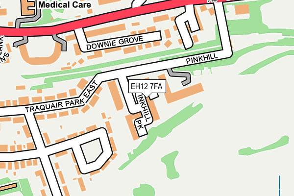 EH12 7FA map - OS OpenMap – Local (Ordnance Survey) EH12 7FA map - OS OpenMap – Local (Ordnance Survey)