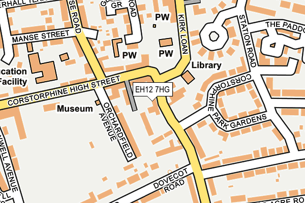 EH12 7HG map - OS OpenMap – Local (Ordnance Survey) EH12 7HG map - OS OpenMap – Local (Ordnance Survey)