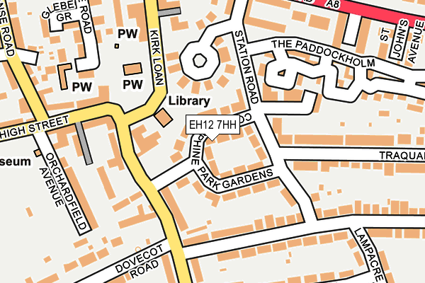 EH12 7HH map - OS OpenMap – Local (Ordnance Survey) EH12 7HH map - OS OpenMap – Local (Ordnance Survey)