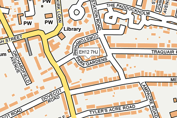 EH12 7HJ map - OS OpenMap – Local (Ordnance Survey) EH12 7HJ map - OS OpenMap – Local (Ordnance Survey)