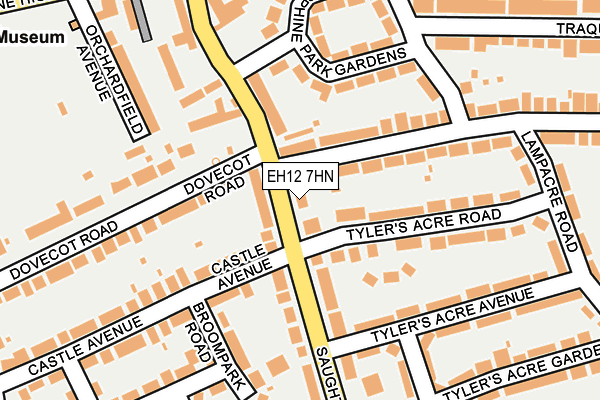 EH12 7HN map - OS OpenMap – Local (Ordnance Survey) EH12 7HN map - OS OpenMap – Local (Ordnance Survey)