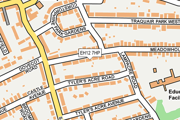 EH12 7HP map - OS OpenMap – Local (Ordnance Survey) EH12 7HP map - OS OpenMap – Local (Ordnance Survey)