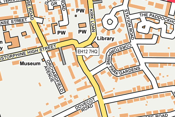 EH12 7HQ map - OS OpenMap – Local (Ordnance Survey) EH12 7HQ map - OS OpenMap – Local (Ordnance Survey)