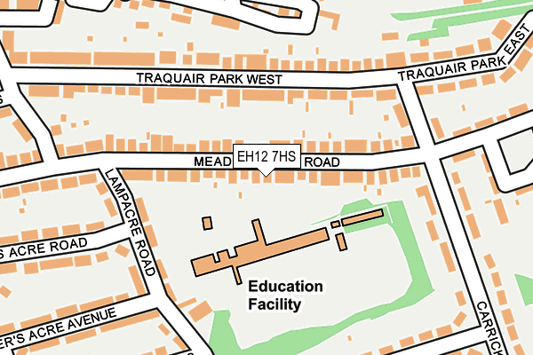 EH12 7HS map - OS OpenMap – Local (Ordnance Survey) EH12 7HS map - OS OpenMap – Local (Ordnance Survey)
