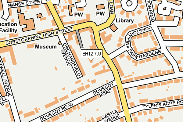 EH12 7JJ map - OS OpenMap – Local (Ordnance Survey) EH12 7JJ map - OS OpenMap – Local (Ordnance Survey)