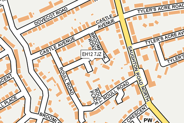 EH12 7JZ map - OS OpenMap – Local (Ordnance Survey) EH12 7JZ map - OS OpenMap – Local (Ordnance Survey)