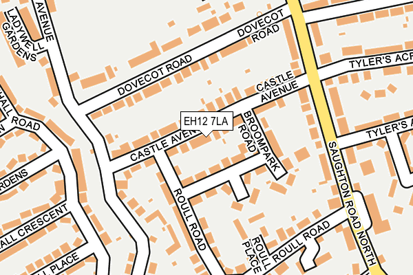 EH12 7LA map - OS OpenMap – Local (Ordnance Survey) EH12 7LA map - OS OpenMap – Local (Ordnance Survey)