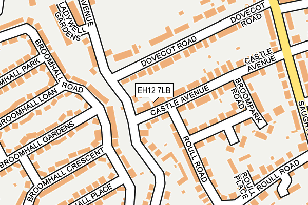 EH12 7LB map - OS OpenMap – Local (Ordnance Survey) EH12 7LB map - OS OpenMap – Local (Ordnance Survey)