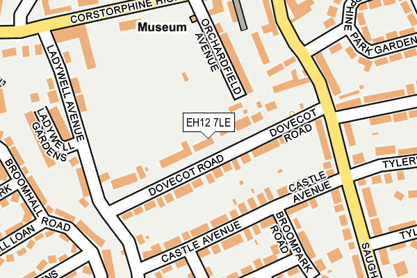 EH12 7LE map - OS OpenMap – Local (Ordnance Survey) EH12 7LE map - OS OpenMap – Local (Ordnance Survey)