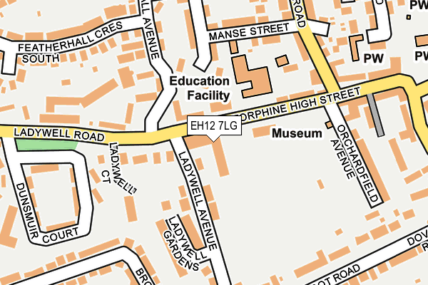 EH12 7LG map - OS OpenMap – Local (Ordnance Survey) EH12 7LG map - OS OpenMap – Local (Ordnance Survey)