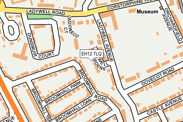 EH12 7LQ map - OS OpenMap – Local (Ordnance Survey) EH12 7LQ map - OS OpenMap – Local (Ordnance Survey)