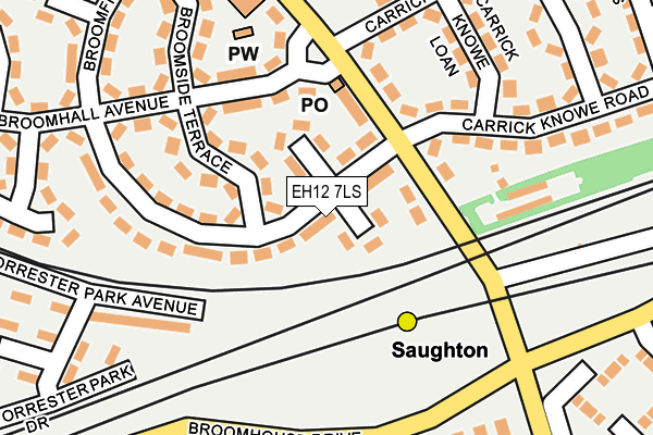 EH12 7LS map - OS OpenMap – Local (Ordnance Survey) EH12 7LS map - OS OpenMap – Local (Ordnance Survey)