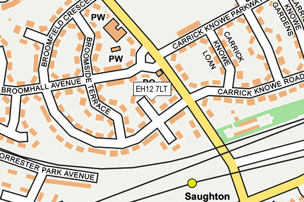 EH12 7LT map - OS OpenMap – Local (Ordnance Survey) EH12 7LT map - OS OpenMap – Local (Ordnance Survey)