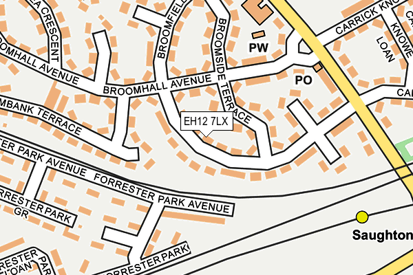 EH12 7LX map - OS OpenMap – Local (Ordnance Survey) EH12 7LX map - OS OpenMap – Local (Ordnance Survey)
