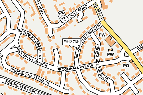 EH12 7NH map - OS OpenMap – Local (Ordnance Survey) EH12 7NH map - OS OpenMap – Local (Ordnance Survey)