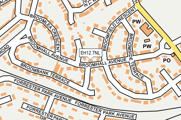 EH12 7NL map - OS OpenMap – Local (Ordnance Survey) EH12 7NL map - OS OpenMap – Local (Ordnance Survey)