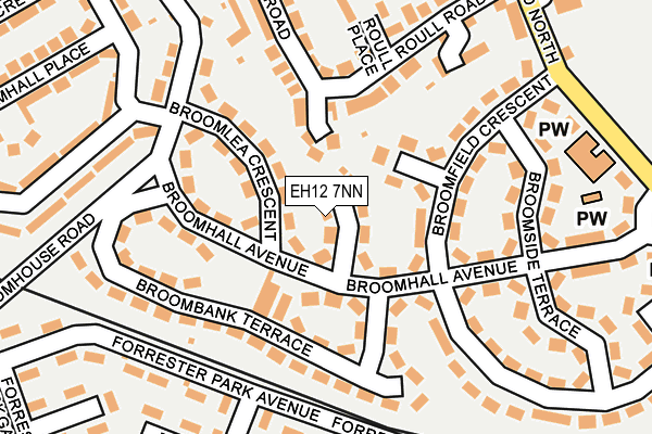 EH12 7NN map - OS OpenMap – Local (Ordnance Survey) EH12 7NN map - OS OpenMap – Local (Ordnance Survey)