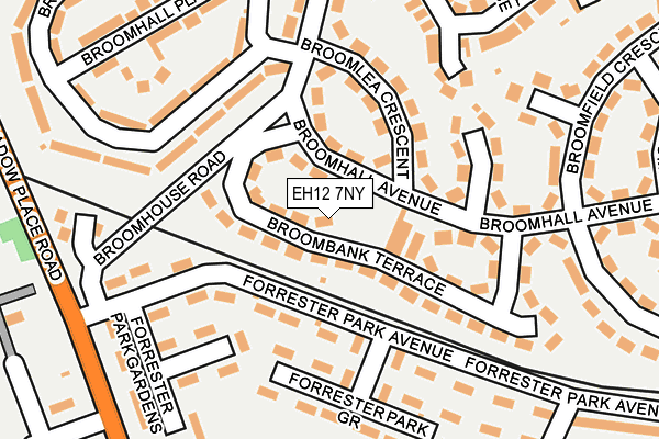 EH12 7NY map - OS OpenMap – Local (Ordnance Survey)