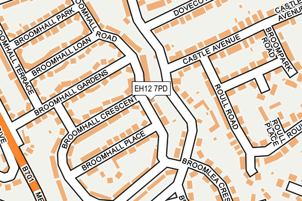 EH12 7PD map - OS OpenMap – Local (Ordnance Survey) EH12 7PD map - OS OpenMap – Local (Ordnance Survey)