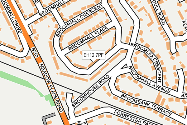 EH12 7PF map - OS OpenMap – Local (Ordnance Survey) EH12 7PF map - OS OpenMap – Local (Ordnance Survey)