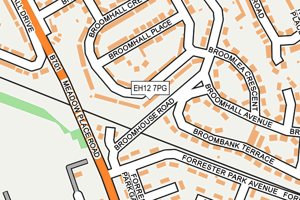 EH12 7PG map - OS OpenMap – Local (Ordnance Survey) EH12 7PG map - OS OpenMap – Local (Ordnance Survey)