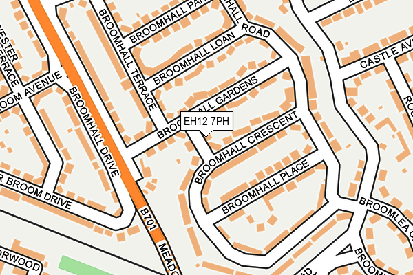 EH12 7PH map - OS OpenMap – Local (Ordnance Survey) EH12 7PH map - OS OpenMap – Local (Ordnance Survey)
