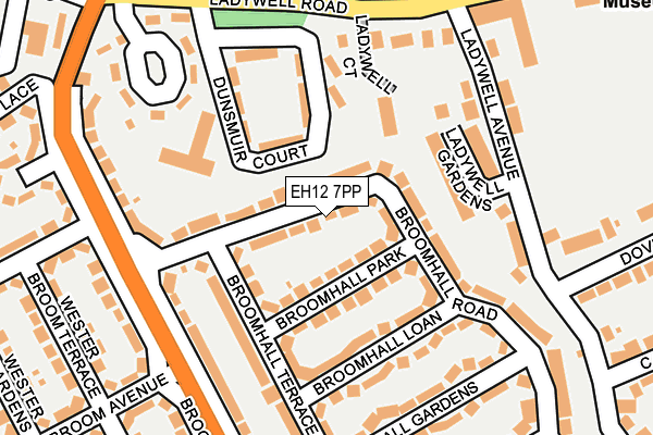EH12 7PP map - OS OpenMap – Local (Ordnance Survey) EH12 7PP map - OS OpenMap – Local (Ordnance Survey)