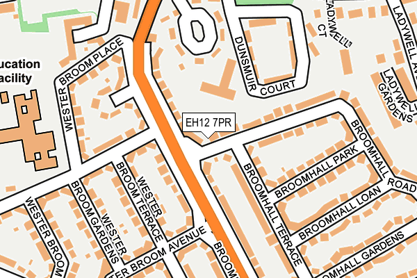 EH12 7PR map - OS OpenMap – Local (Ordnance Survey) EH12 7PR map - OS OpenMap – Local (Ordnance Survey)