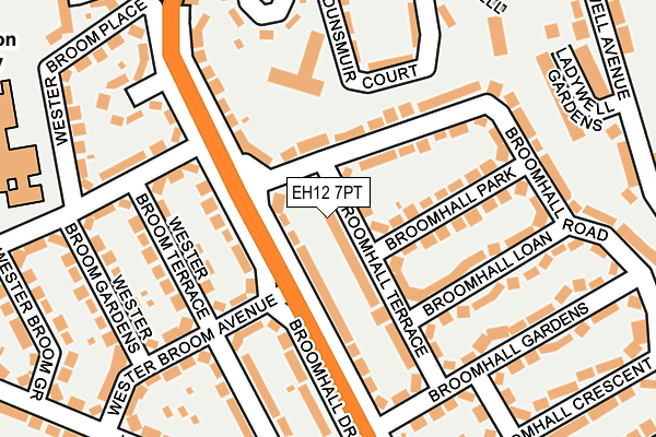 EH12 7PT map - OS OpenMap – Local (Ordnance Survey) EH12 7PT map - OS OpenMap – Local (Ordnance Survey)