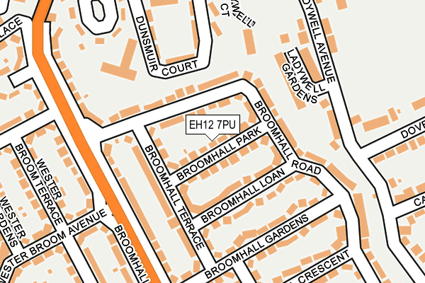 EH12 7PU map - OS OpenMap – Local (Ordnance Survey) EH12 7PU map - OS OpenMap – Local (Ordnance Survey)