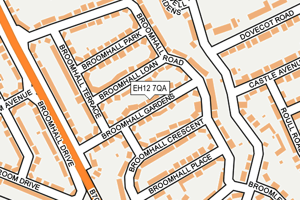 EH12 7QA map - OS OpenMap – Local (Ordnance Survey) EH12 7QA map - OS OpenMap – Local (Ordnance Survey)