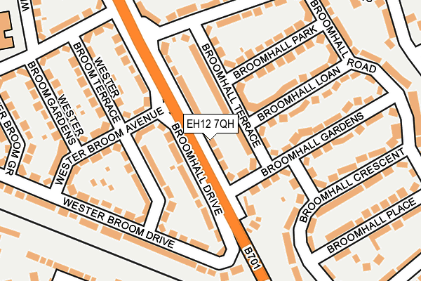 EH12 7QH map - OS OpenMap – Local (Ordnance Survey) EH12 7QH map - OS OpenMap – Local (Ordnance Survey)