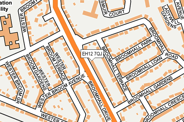 EH12 7QJ map - OS OpenMap – Local (Ordnance Survey) EH12 7QJ map - OS OpenMap – Local (Ordnance Survey)