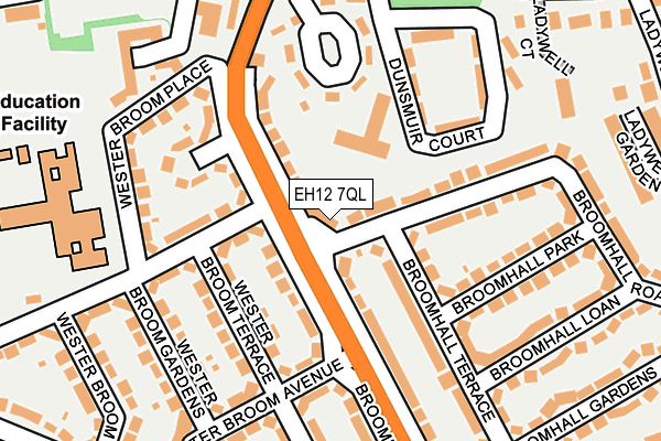 EH12 7QL map - OS OpenMap – Local (Ordnance Survey) EH12 7QL map - OS OpenMap – Local (Ordnance Survey)
