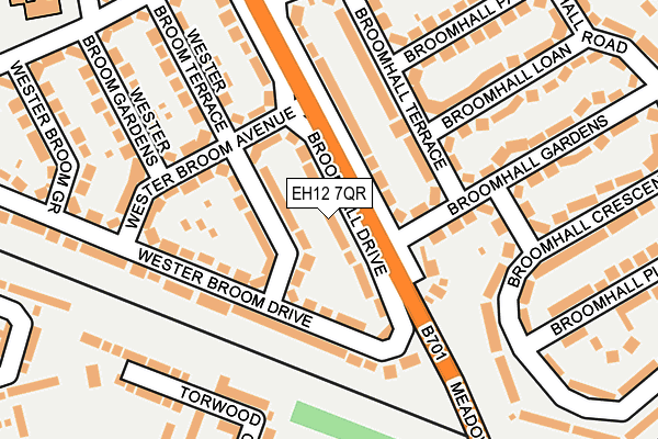 EH12 7QR map - OS OpenMap – Local (Ordnance Survey) EH12 7QR map - OS OpenMap – Local (Ordnance Survey)