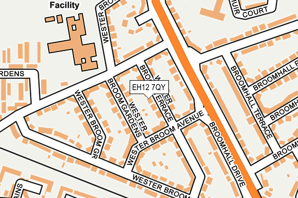 EH12 7QY map - OS OpenMap – Local (Ordnance Survey) EH12 7QY map - OS OpenMap – Local (Ordnance Survey)