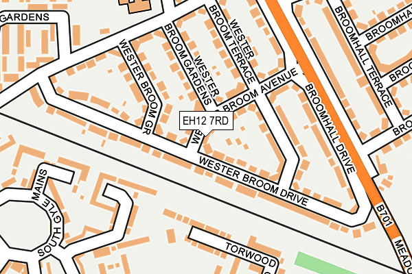 EH12 7RD map - OS OpenMap – Local (Ordnance Survey) EH12 7RD map - OS OpenMap – Local (Ordnance Survey)