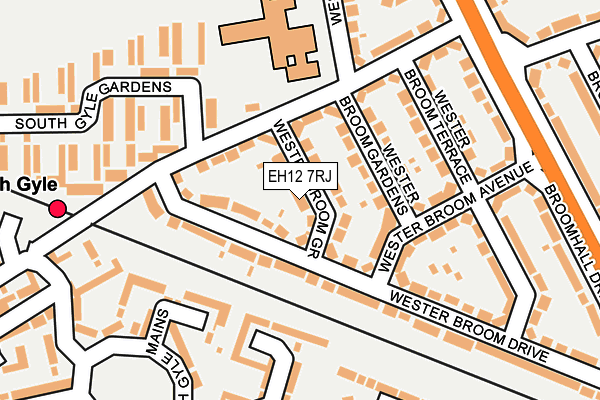 EH12 7RJ map - OS OpenMap – Local (Ordnance Survey) EH12 7RJ map - OS OpenMap – Local (Ordnance Survey)