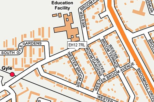 EH12 7RL map - OS OpenMap – Local (Ordnance Survey) EH12 7RL map - OS OpenMap – Local (Ordnance Survey)