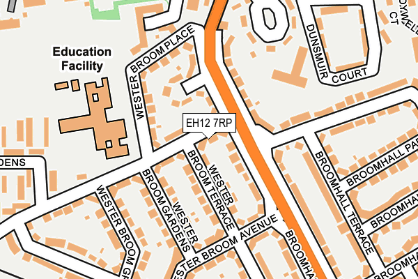 EH12 7RP map - OS OpenMap – Local (Ordnance Survey) EH12 7RP map - OS OpenMap – Local (Ordnance Survey)