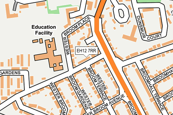 EH12 7RR map - OS OpenMap – Local (Ordnance Survey) EH12 7RR map - OS OpenMap – Local (Ordnance Survey)