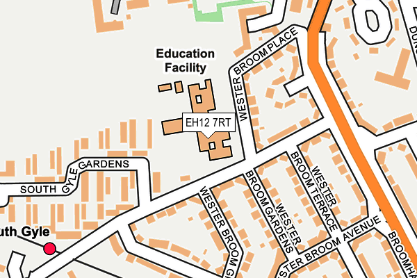 EH12 7RT map - OS OpenMap – Local (Ordnance Survey) EH12 7RT map - OS OpenMap – Local (Ordnance Survey)