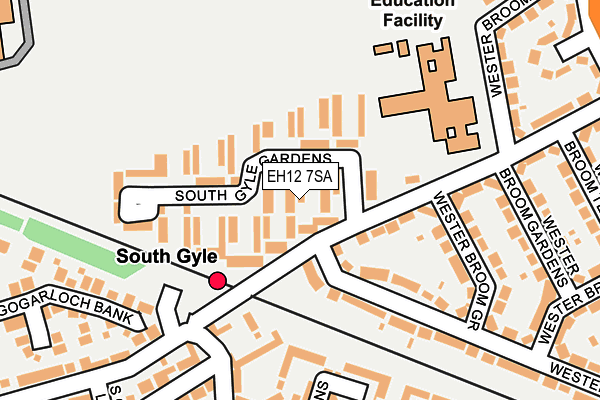 EH12 7SA map - OS OpenMap – Local (Ordnance Survey) EH12 7SA map - OS OpenMap – Local (Ordnance Survey)