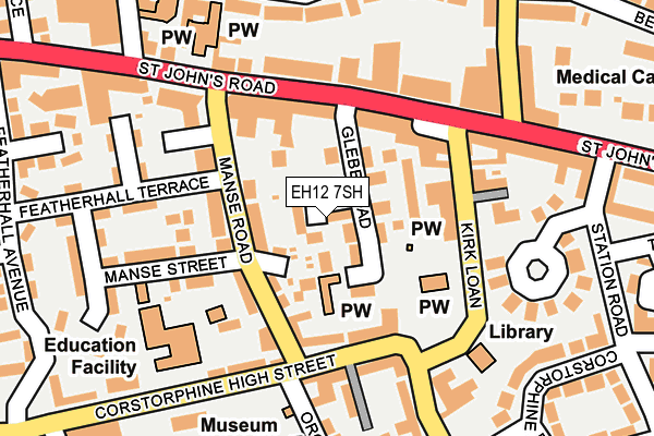 EH12 7SH map - OS OpenMap – Local (Ordnance Survey) EH12 7SH map - OS OpenMap – Local (Ordnance Survey)
