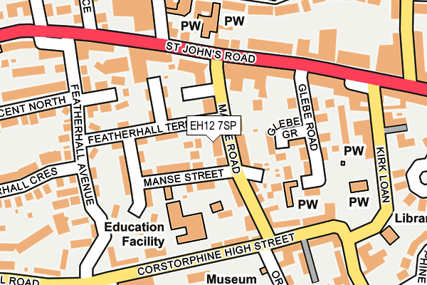 EH12 7SP map - OS OpenMap – Local (Ordnance Survey) EH12 7SP map - OS OpenMap – Local (Ordnance Survey)