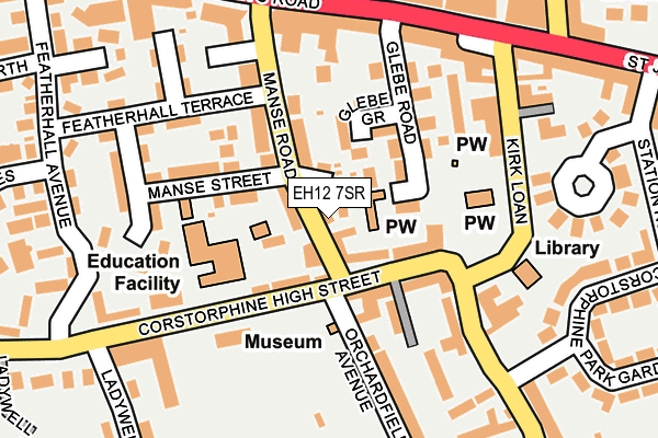 EH12 7SR map - OS OpenMap – Local (Ordnance Survey) EH12 7SR map - OS OpenMap – Local (Ordnance Survey)