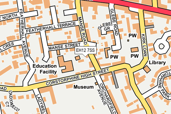EH12 7SS map - OS OpenMap – Local (Ordnance Survey) EH12 7SS map - OS OpenMap – Local (Ordnance Survey)